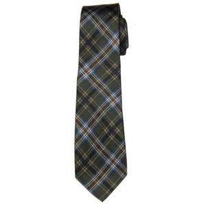 NEW Lauren Ralph Lauren Silk Tie Plaid Men's Long